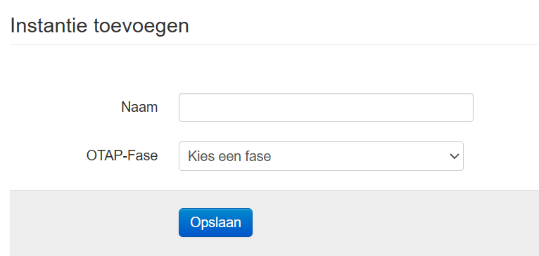 dist instantie toevoegen